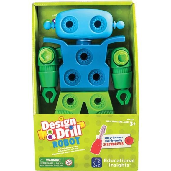 Educational Insights Design & Drill Robot Take Apart Toy, 23-Pieces, Preschool - Picture 6 of 6